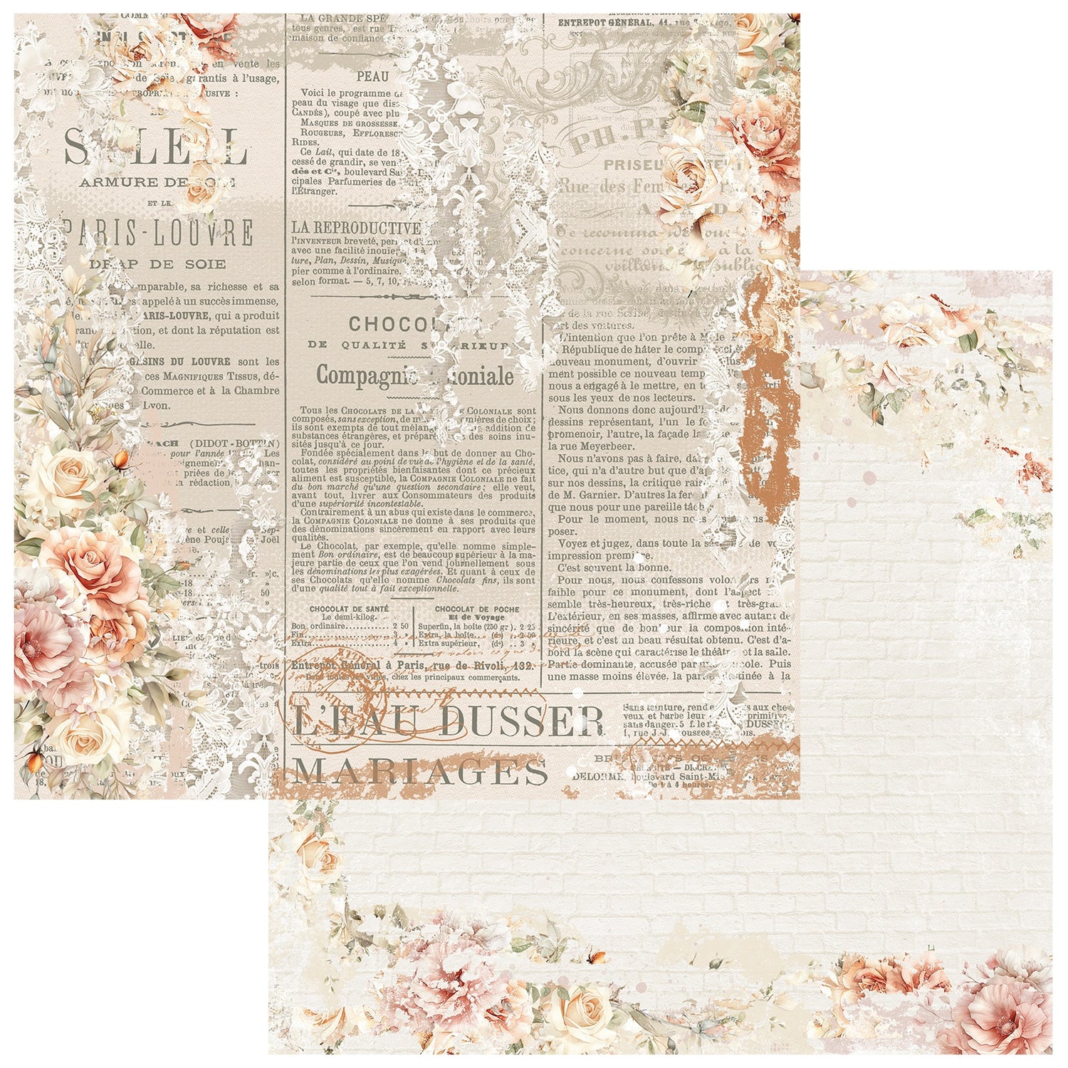 49 and Market ONE PERFECT DAY 12”X12” Scrapbook Paper