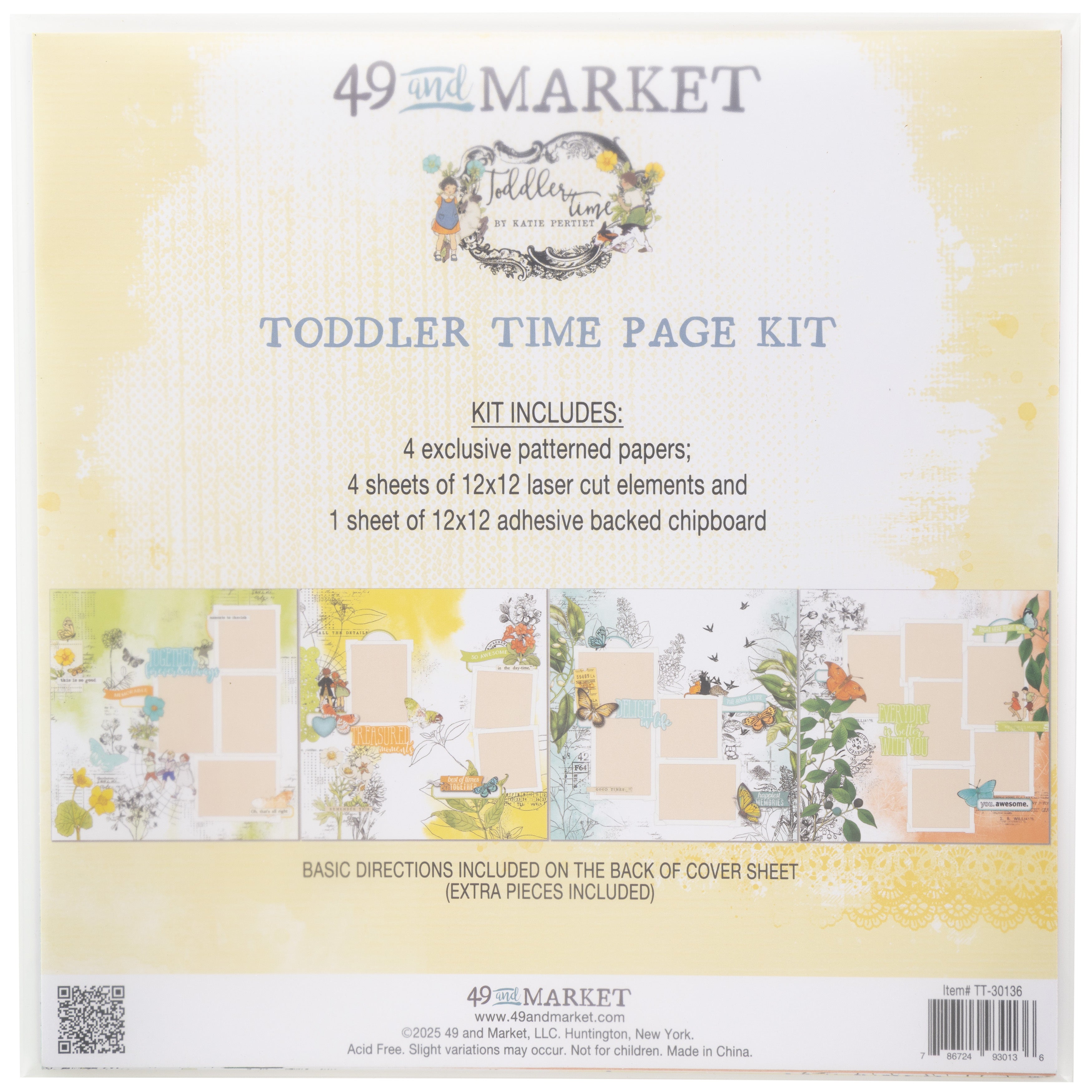 49 and Market TODDLER TIME Page Kit