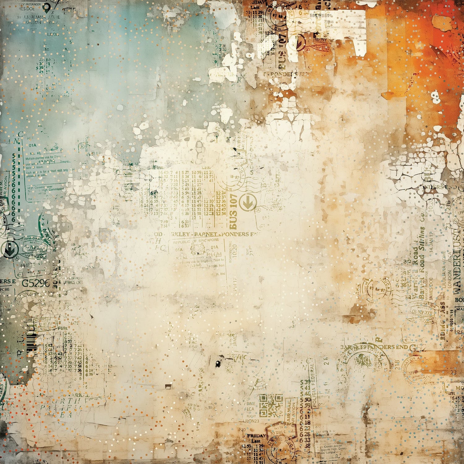 49 and Market WANDERLUST EXPLORER 12X12 Collection Paper Pack