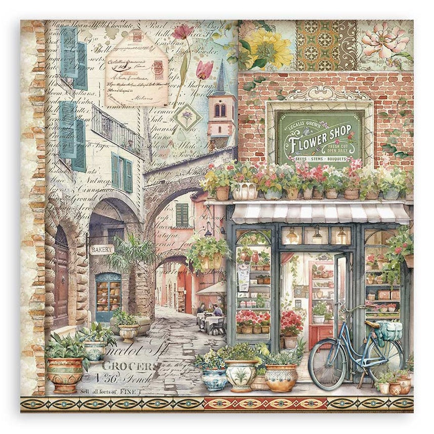 Stamperia ART OF TRAVELLING MAXI PAD 12"X12" Scrapbook Paper Pack