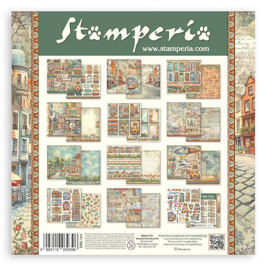 Stamperia ART OF TRAVELLING 12"X12" Scrapbook Paper Pack