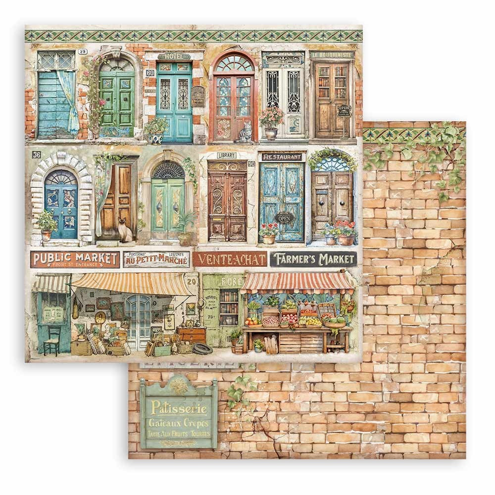 Stamperia ART OF TRAVELLING 12"X12" Scrapbook Paper Pack