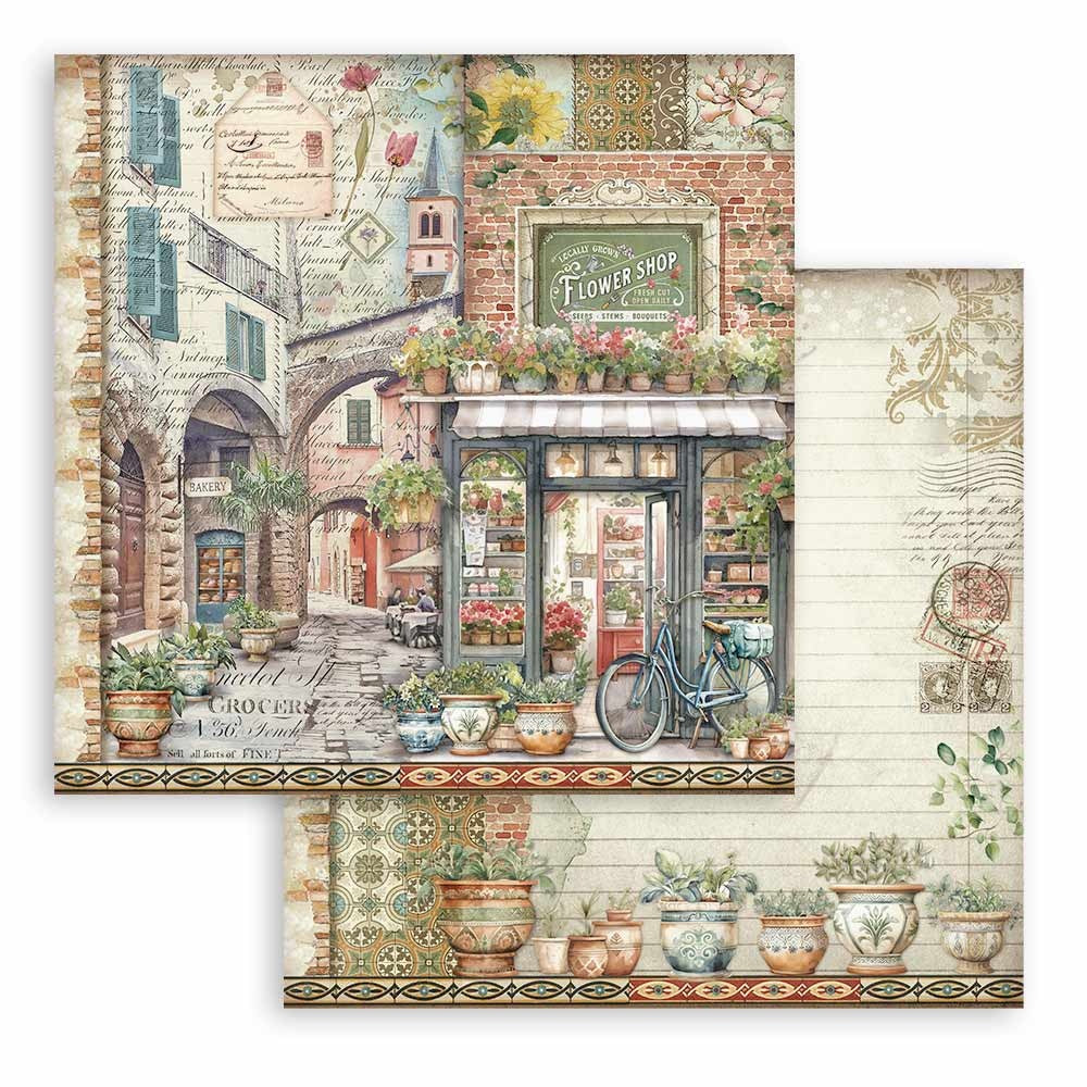 Stamperia ART OF TRAVELLING 12"X12" Scrapbook Paper Pack