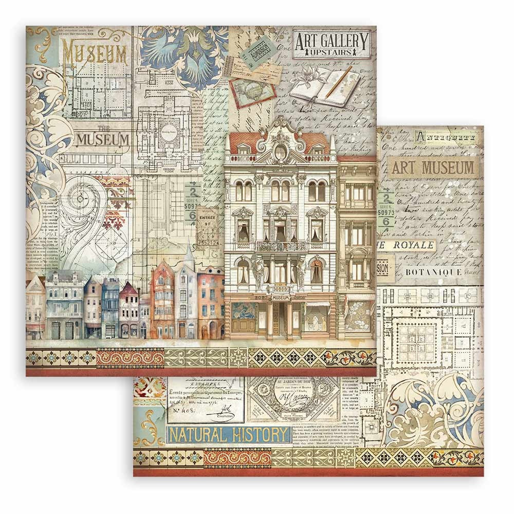 Stamperia ART OF TRAVELLING 12"X12" Scrapbook Paper Pack