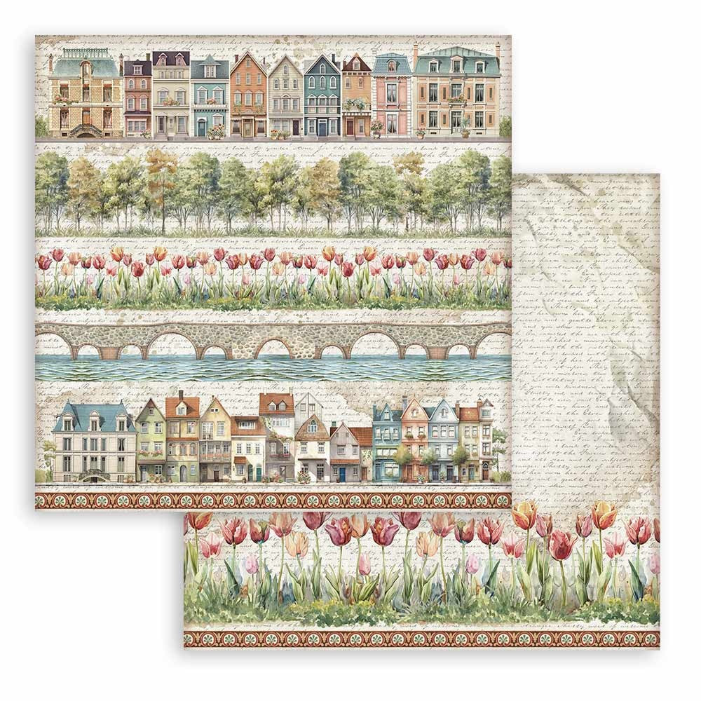 Stamperia ART OF TRAVELLING 12"X12" Scrapbook Paper Pack