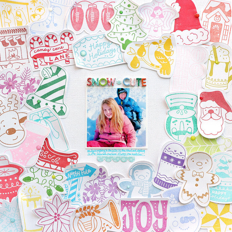 We R Makers CHRISTMAS Die & Stamp Shifters 45pc