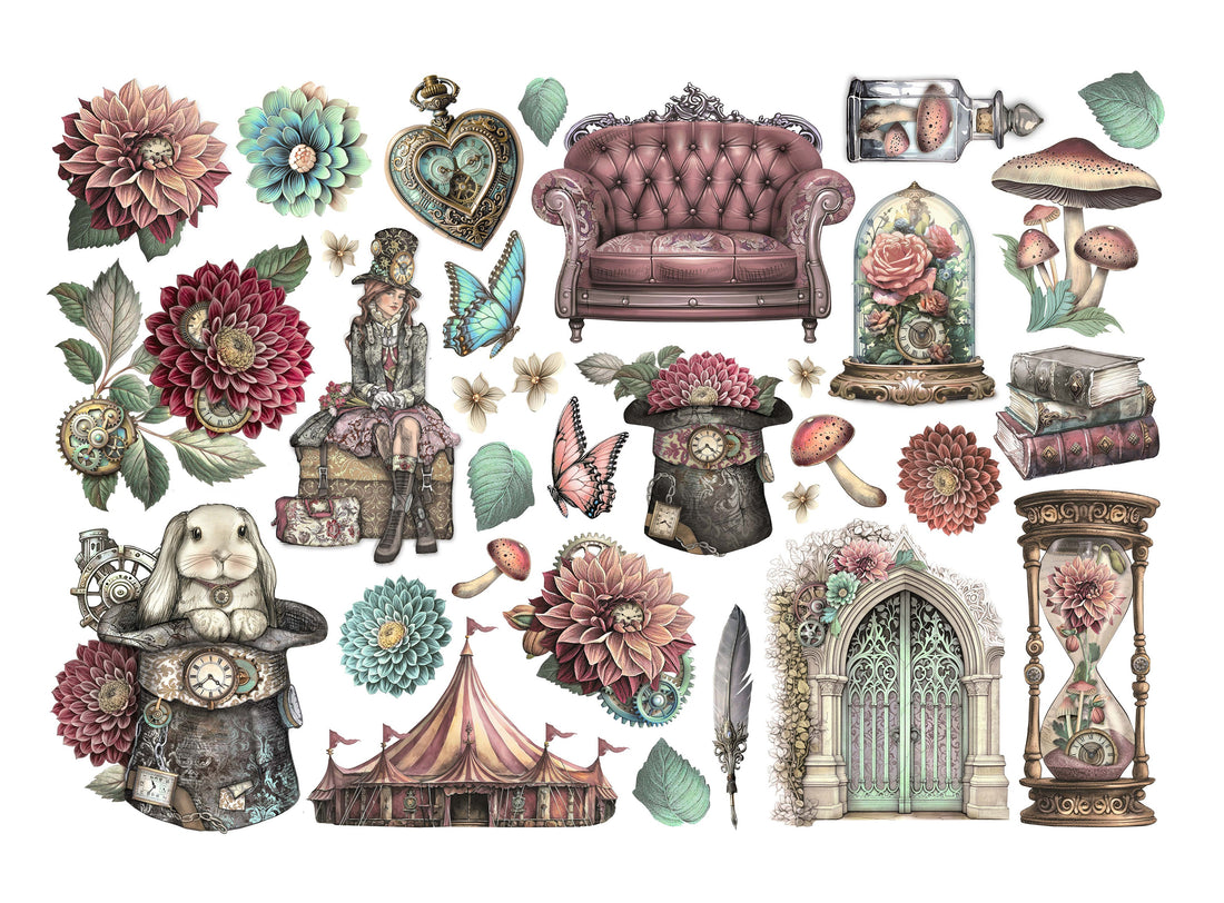 Stamperia MASTER OF MAGIC Adhesive Ephemera Cutouts