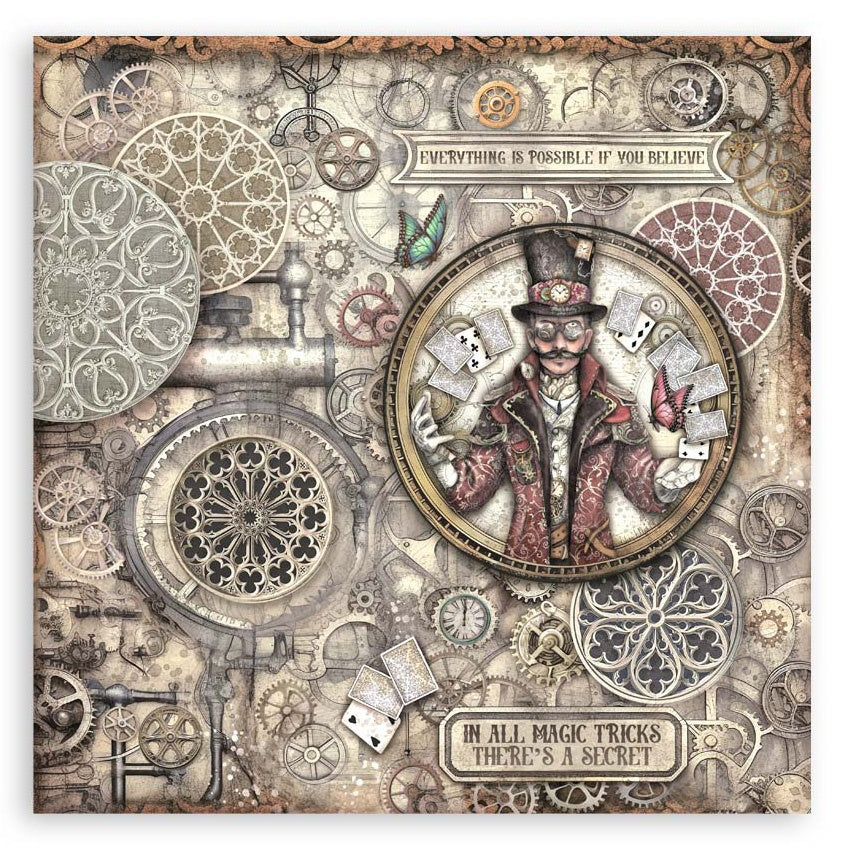 Stamperia Master Of Magic MAXI PAD 12"X12" Scrapbook Paper Pack