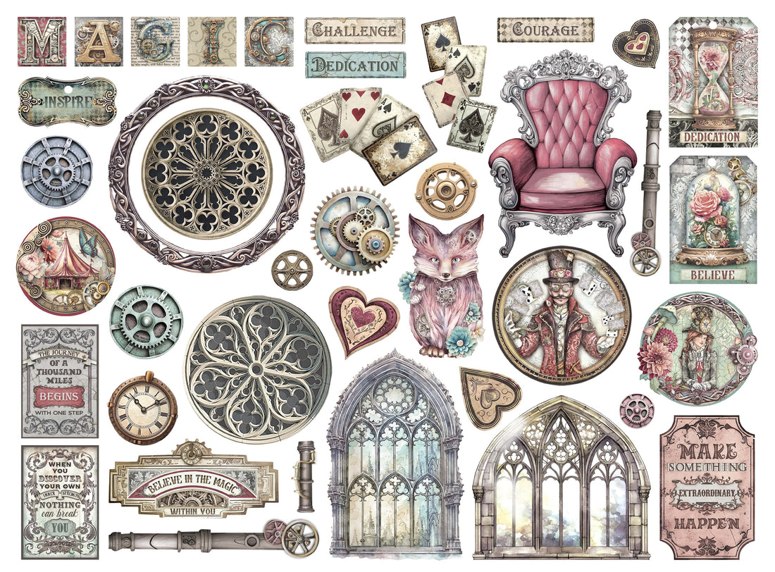Stamperia MASTER OF MAGIC Chipboard Die Cuts