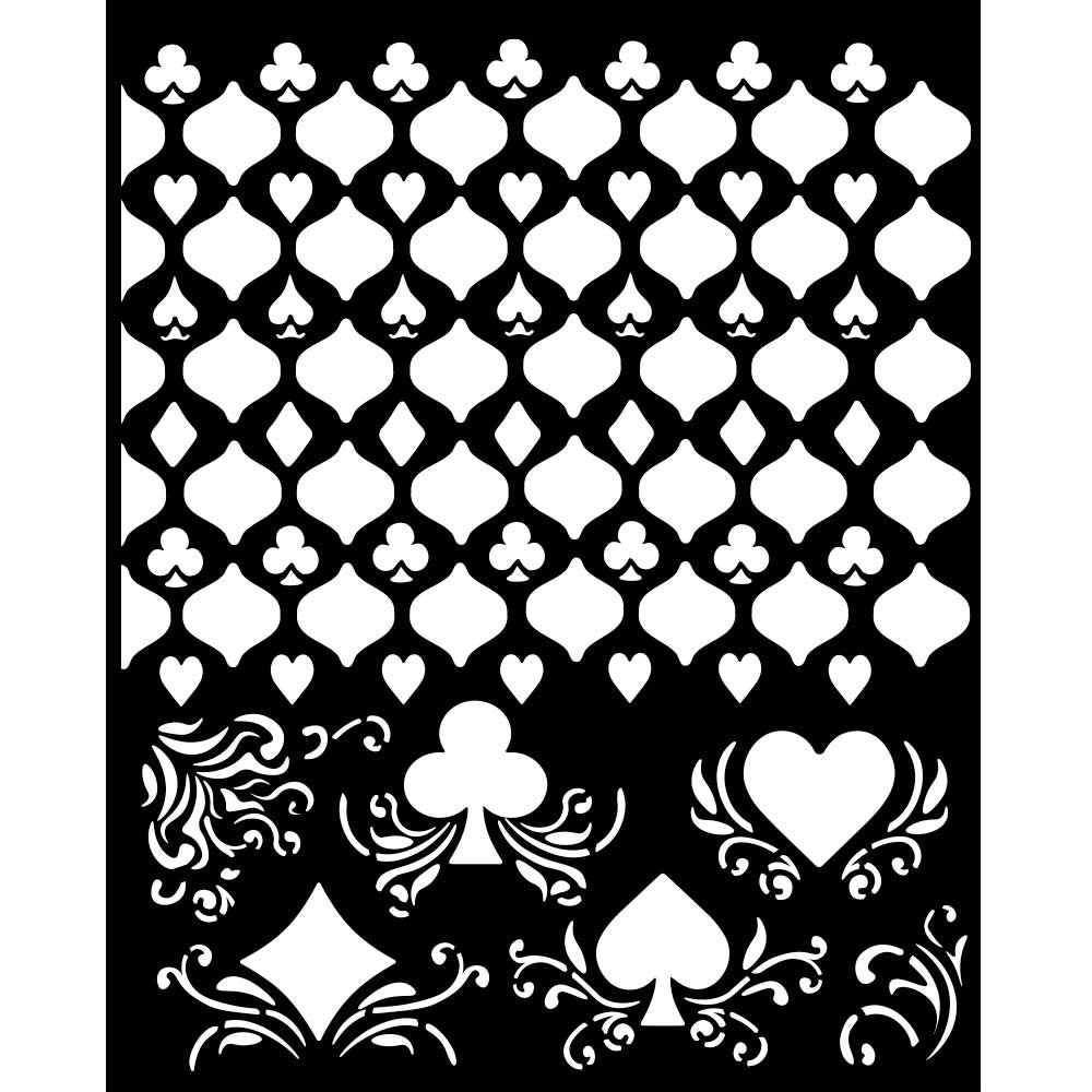 Stamperia Master Of Magic CARDS PATTERN Mix Media Stencil