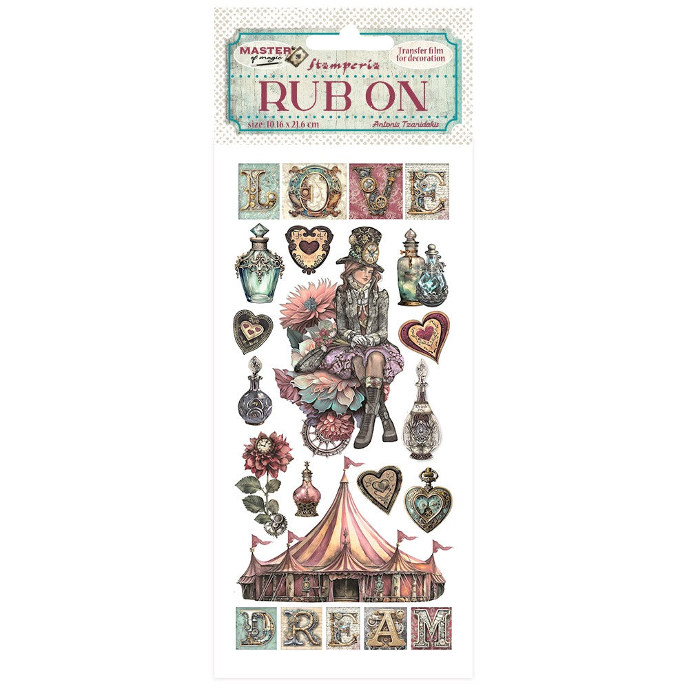 Stamperia MASTER OF MAGIC RUB ON Rubon Sheet
