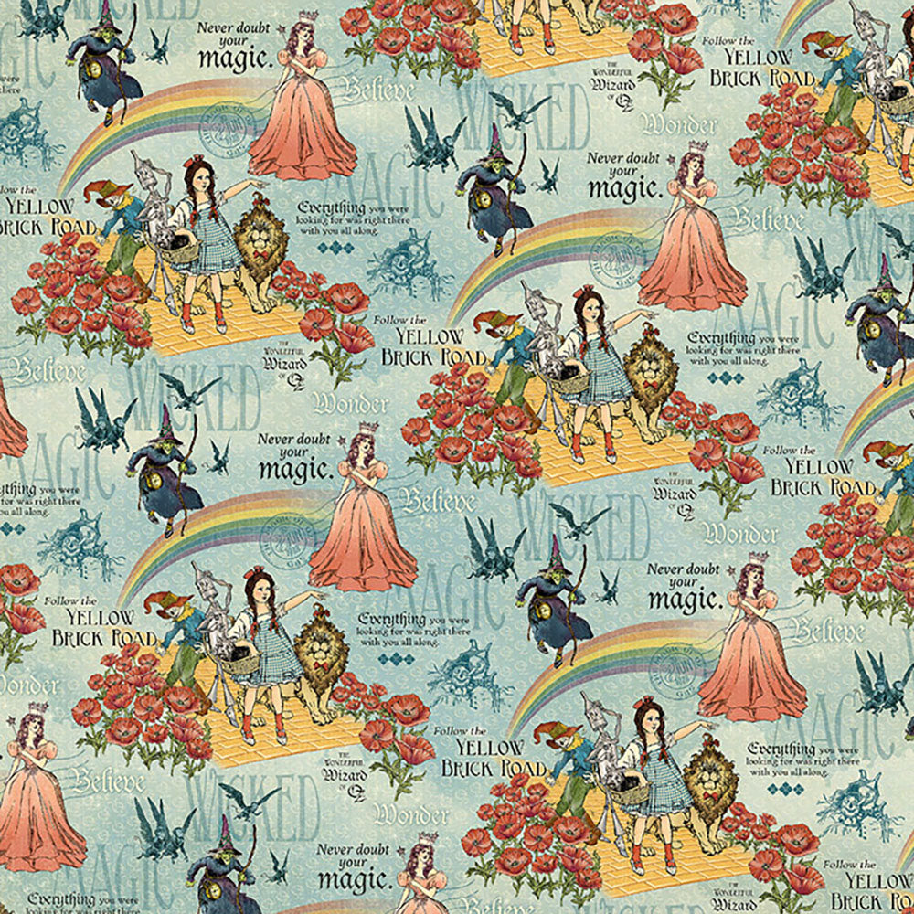 Graphic 45 WONDER OF OZ 12X12 Scrapbook Paper
