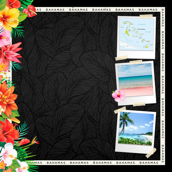 Scrapbooksrus BAHAMAS 12”X12” Scrapbook Kit