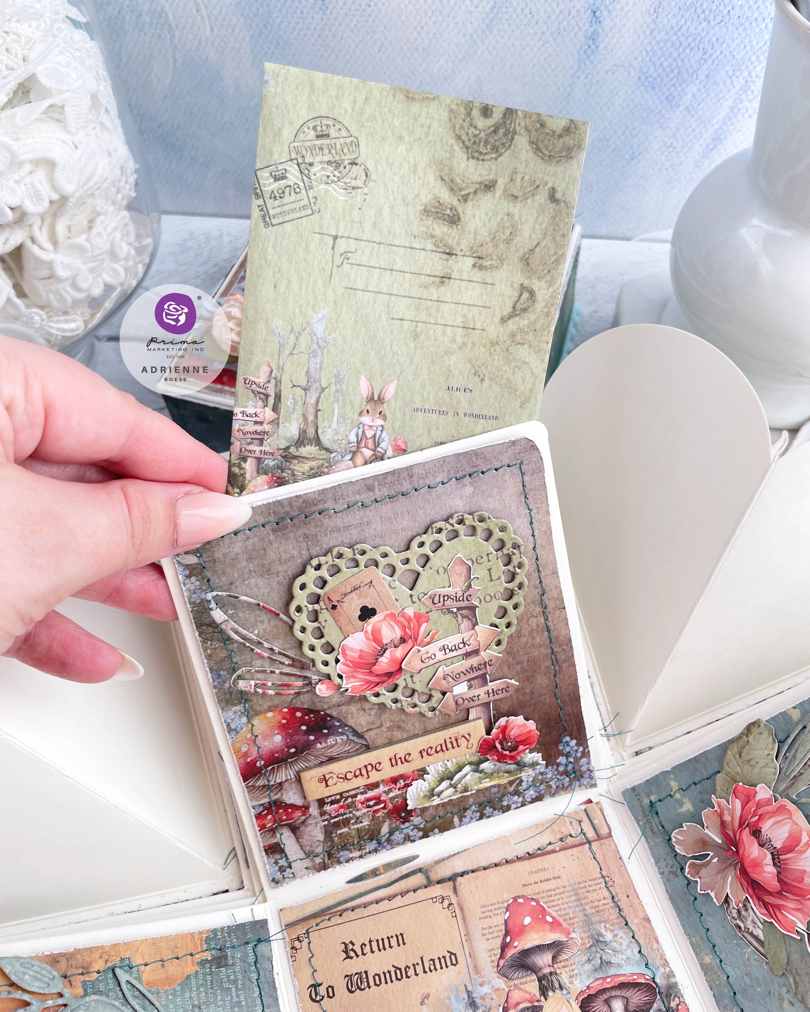 Prima RETURN TO WONDERLAND CHIPBOARD STICKERS 49pc