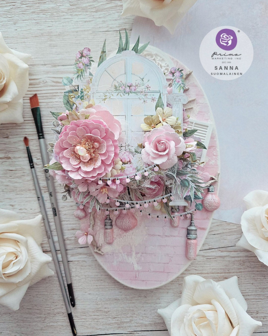 Prima SERENE PETALS PAPER PAD 12”X12” 14pc