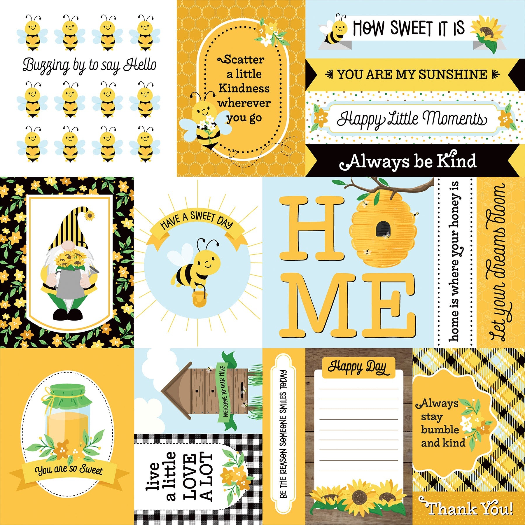 Photoplay SWEET AS HONEY 2 12X12 Scrapbook Paper