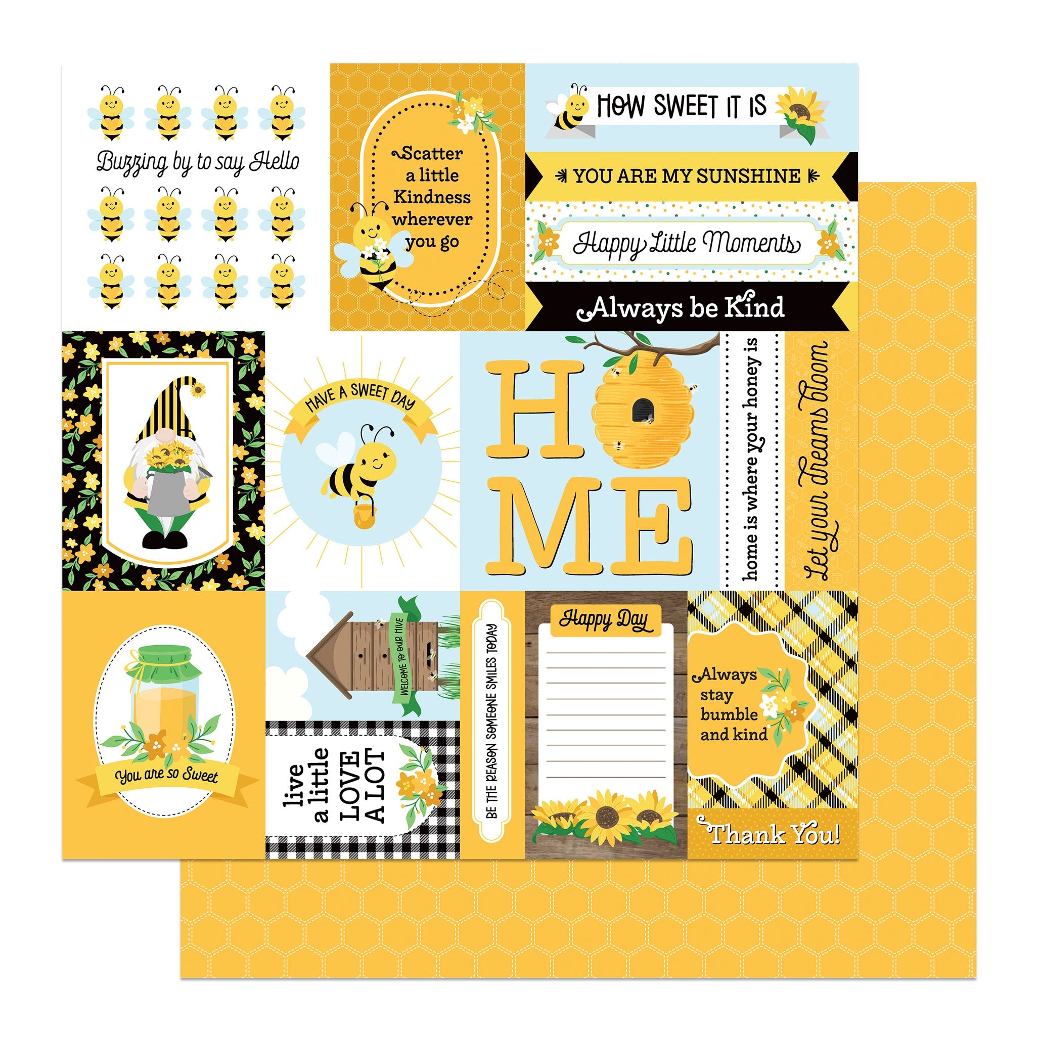 Photoplay SWEET AS HONEY 2 12X12 Scrapbook Paper