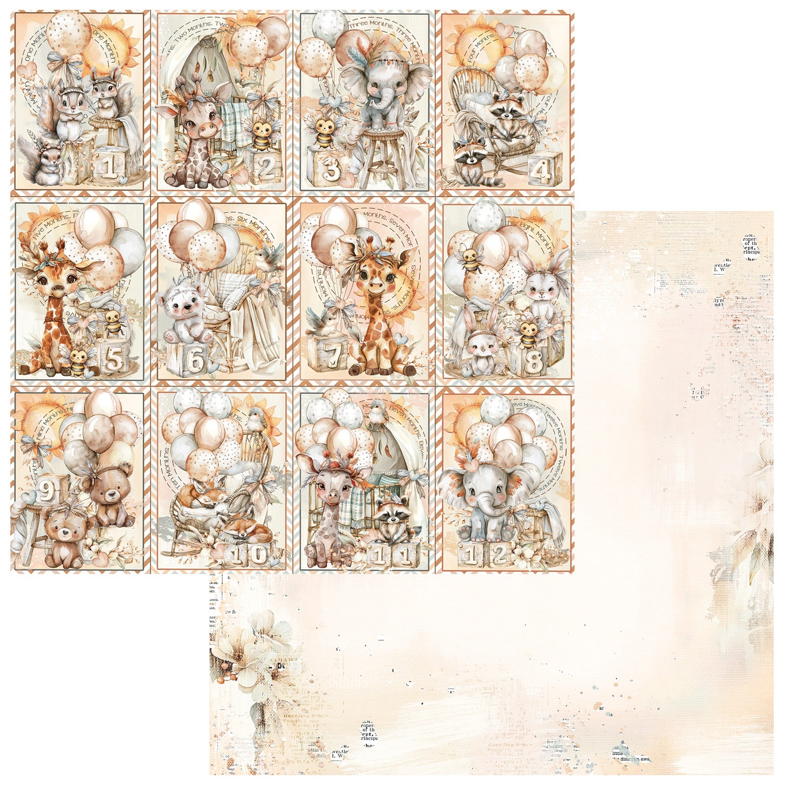 49 and Market LITTLE DREAMERS 12"X12" Scrapbook Paper