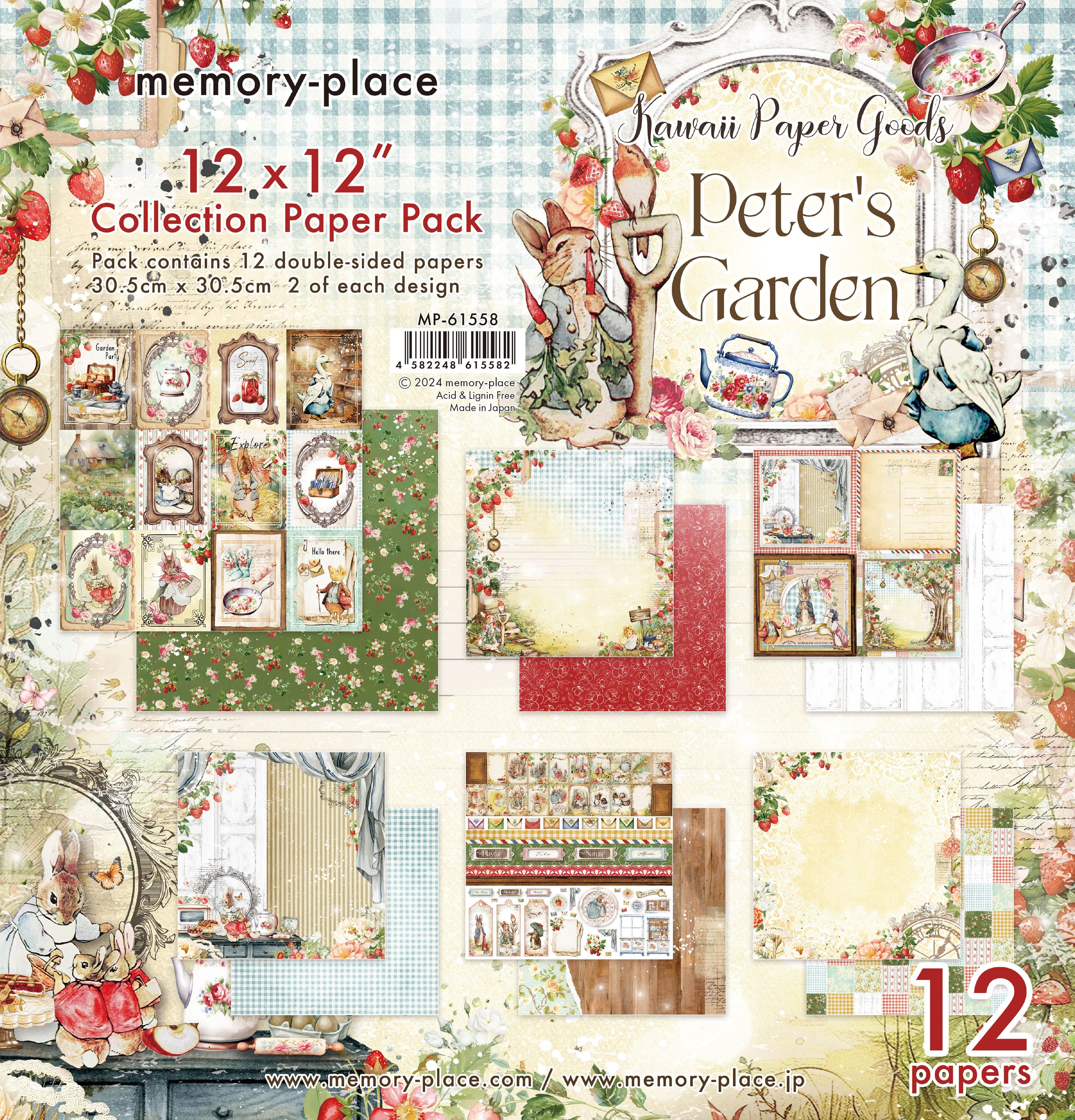 Memory Place PETER’S GARDEN 12”X12” Collection Paper Pack