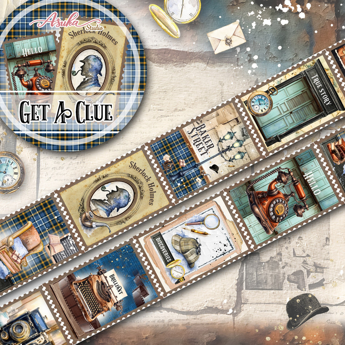 Memory Place Asuka Studio GET A CLUE Washi Tape
