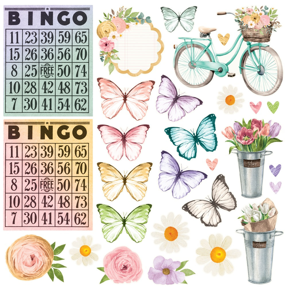 Simple Stories Simple Pages VINTAGE FLOWER SHOPPE Page Kit