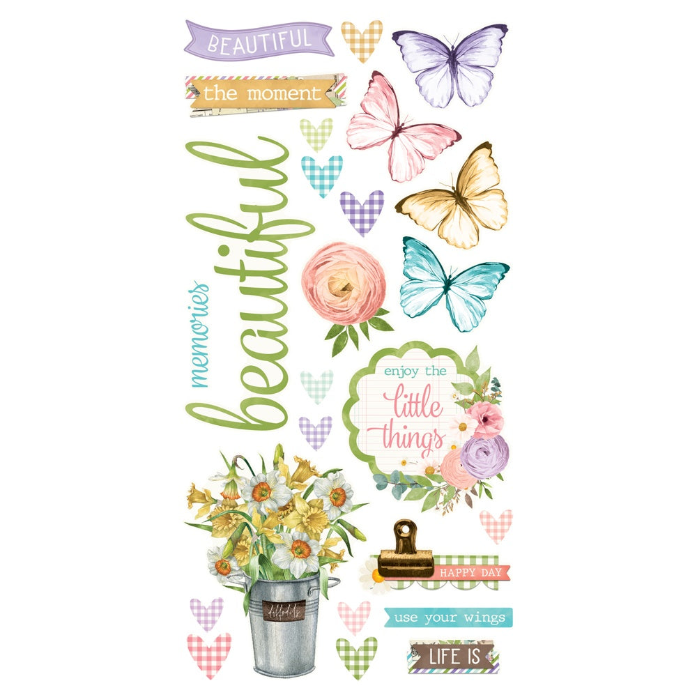 Simple Stories Simple Pages VINTAGE FLOWER SHOPPE Page Kit