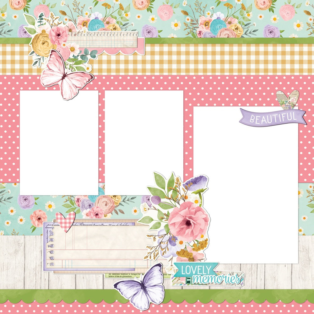Simple Stories Simple Pages VINTAGE FLOWER SHOPPE Page Kit