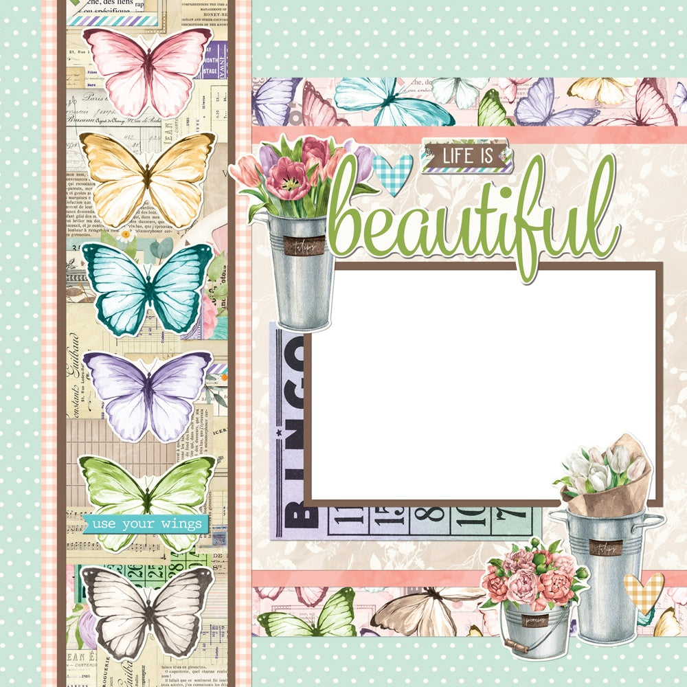 Simple Stories Simple Pages VINTAGE FLOWER SHOPPE Page Kit