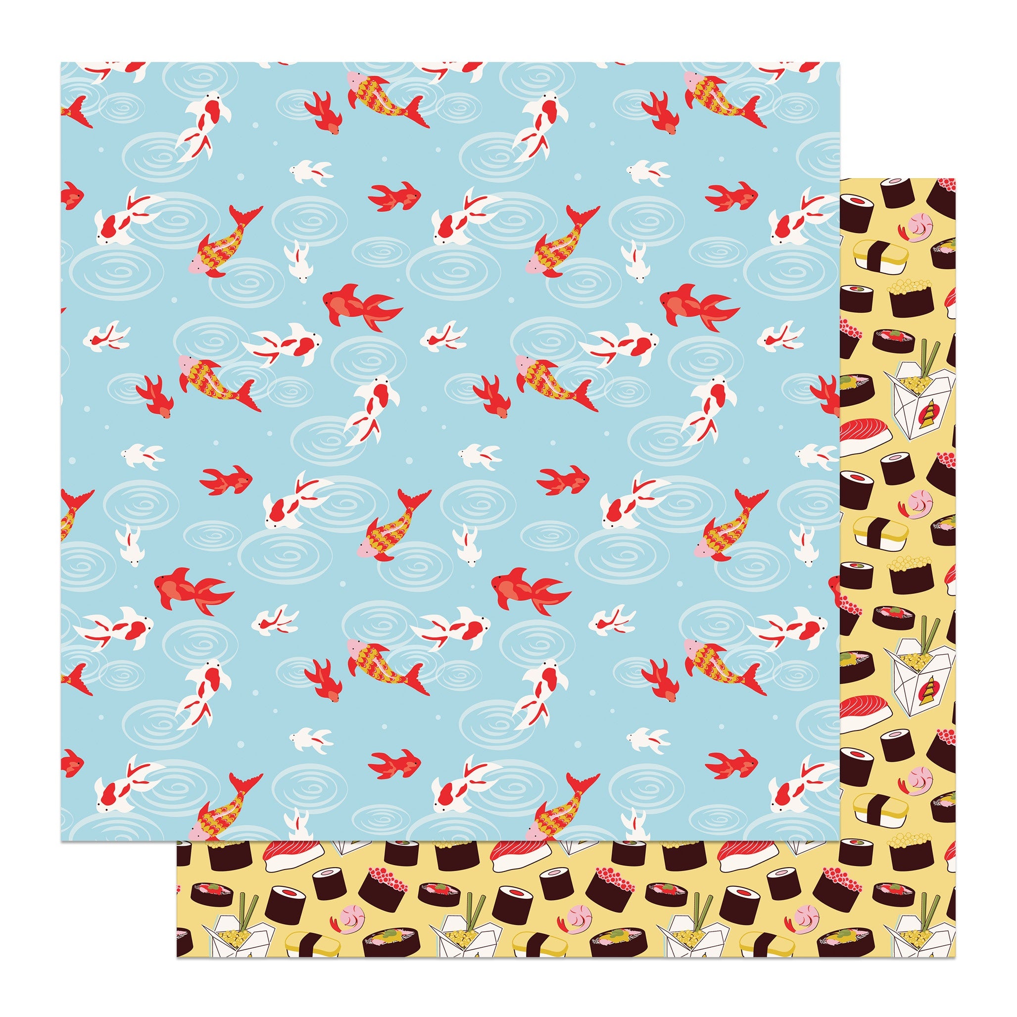 Photoplay LUCKY CAT 12”X12” Oriental Scrapbook Paper