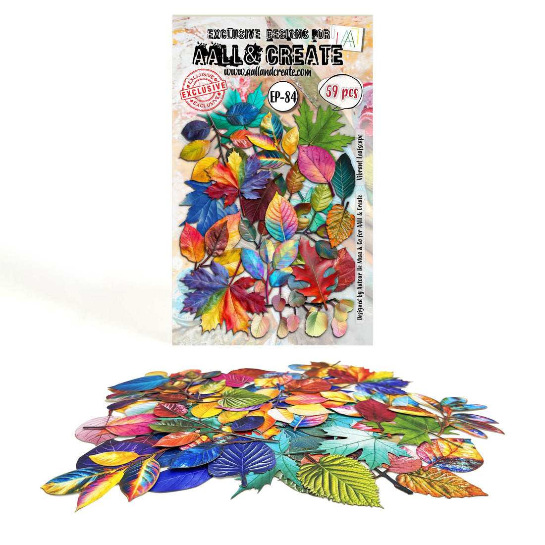 AALL & Create VIBRANT LEAFSCAPE Ephemera Die-Cuts 59pc