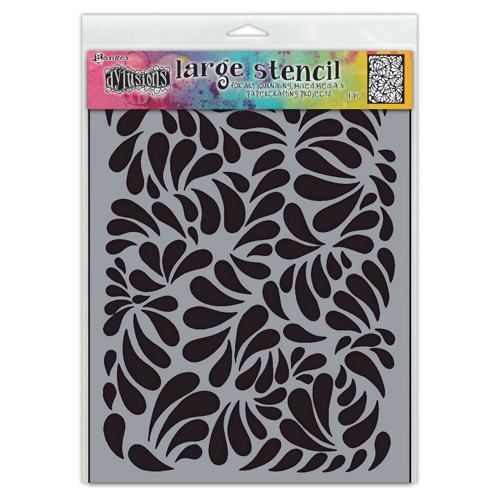Ranger Dylusions BRUSH STROKES Large Stencil