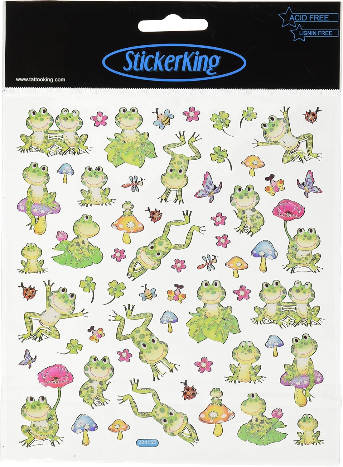 Sticker King SPOTTED FROGS Stickers 60pc