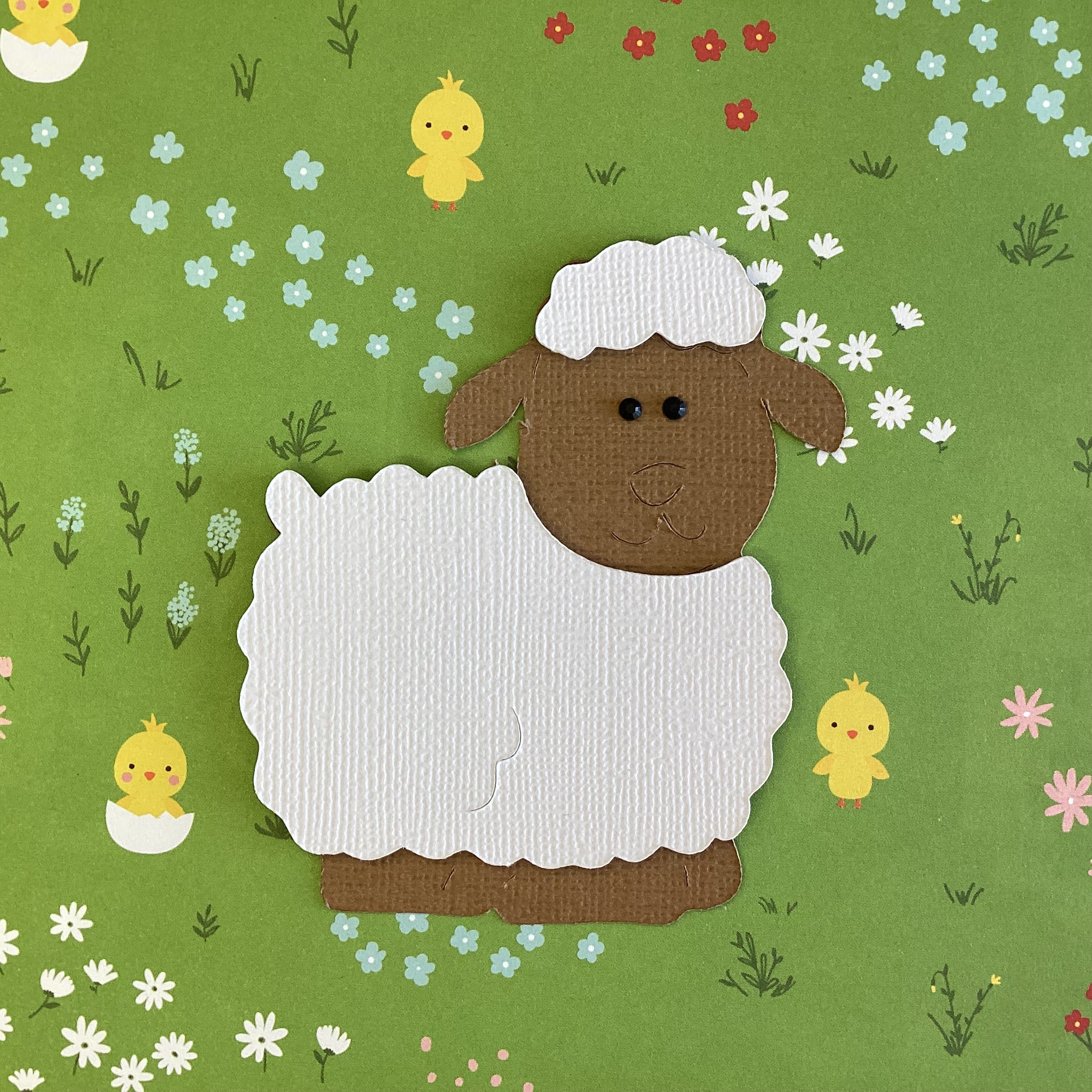 Scrapbooksrus Diecut SHEEP Scrapbook Animal Die Cut Embellishment