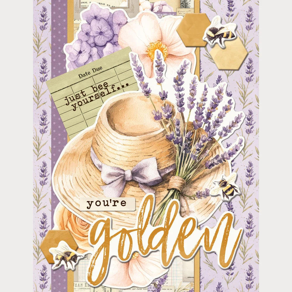 Simple Stories Simple Cards SIMPLE VINTAGE LAVENDER FIELDS Card Kit