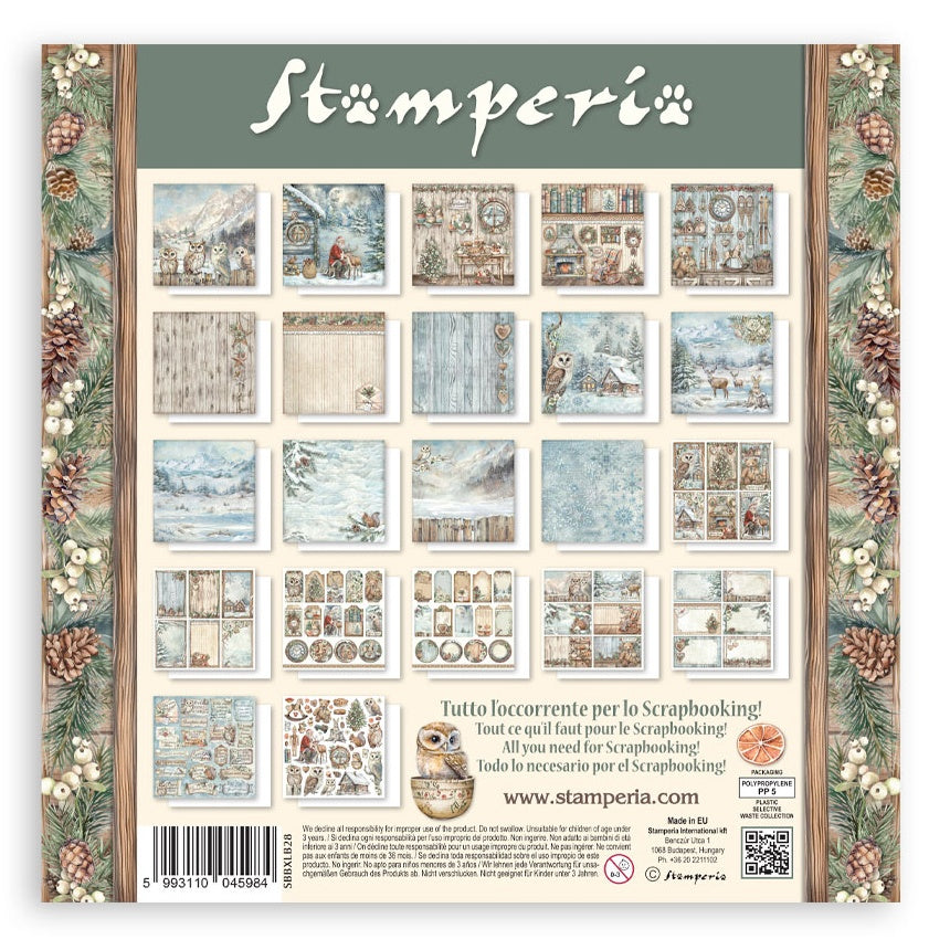 Stamperia THE OWL HOUSE MAXI PAD 12"X12" Scrapbook Paper Pack