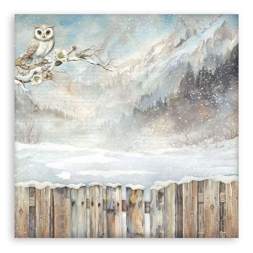 Stamperia THE OWL HOUSE MAXI PAD 12"X12" Scrapbook Paper Pack