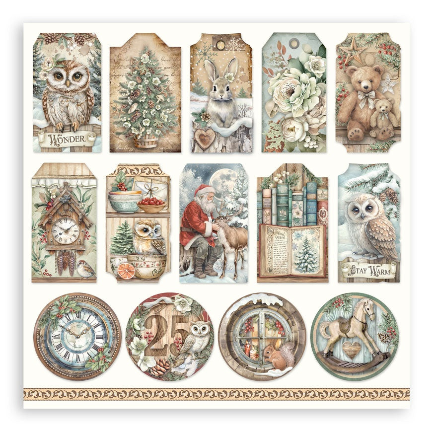 Stamperia THE OWL HOUSE MAXI PAD 12"X12" Scrapbook Paper Pack