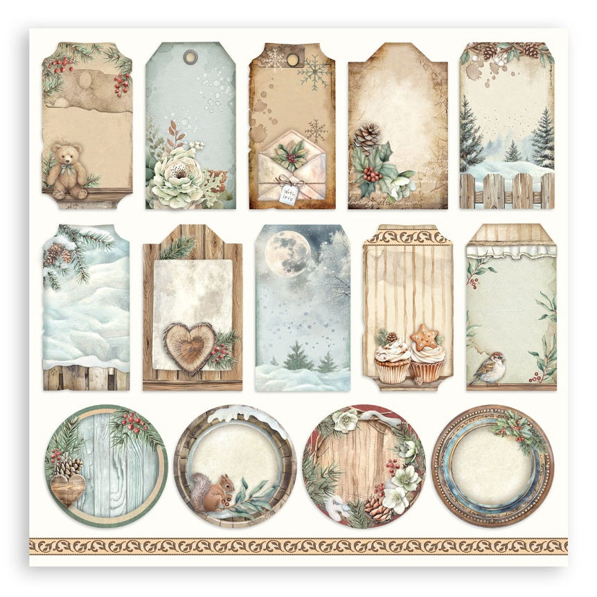 Stamperia THE OWL HOUSE MAXI PAD 12"X12" Scrapbook Paper Pack