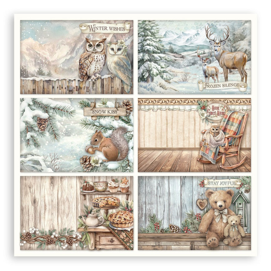 Stamperia THE OWL HOUSE MAXI PAD 12"X12" Scrapbook Paper Pack