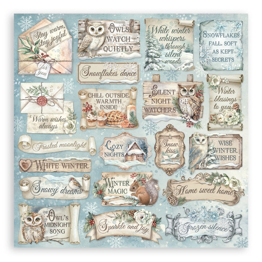 Stamperia THE OWL HOUSE MAXI PAD 12"X12" Scrapbook Paper Pack