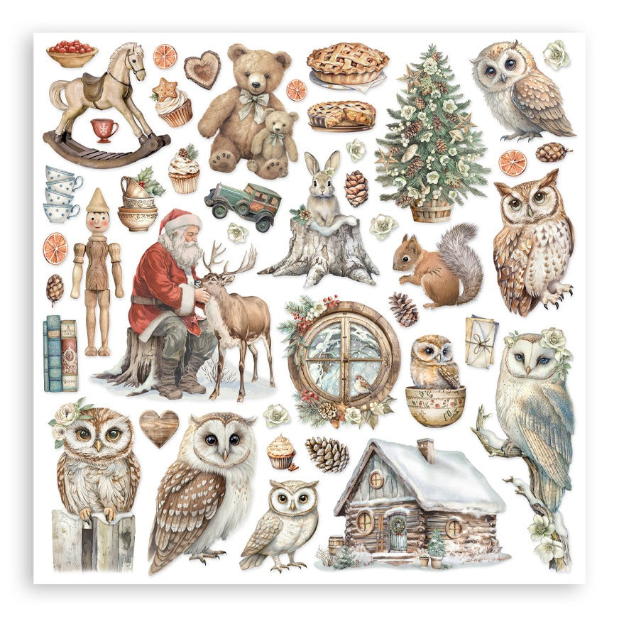 Stamperia THE OWL HOUSE MAXI PAD 12"X12" Scrapbook Paper Pack