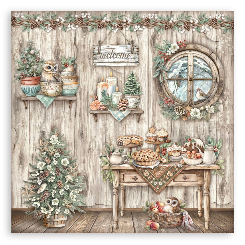 Stamperia THE OWL HOUSE MAXI PAD 12"X12" Scrapbook Paper Pack