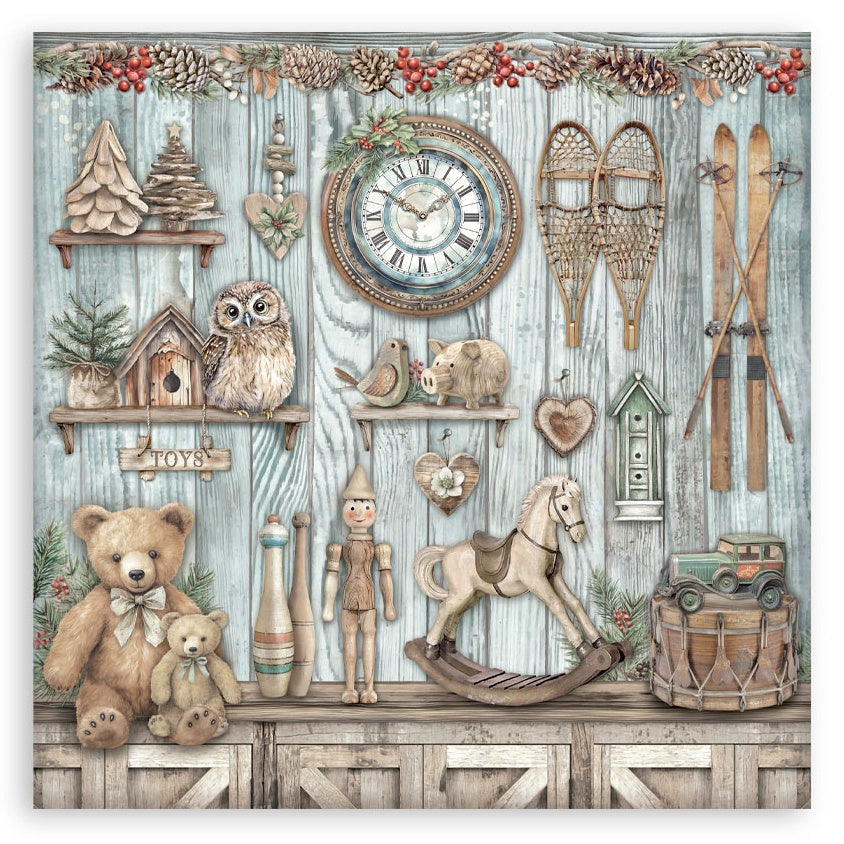 Stamperia THE OWL HOUSE MAXI PAD 12"X12" Scrapbook Paper Pack