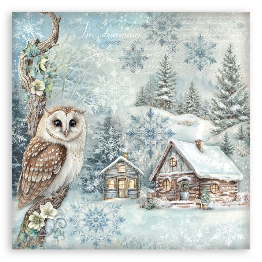Stamperia THE OWL HOUSE MAXI PAD 12"X12" Scrapbook Paper Pack