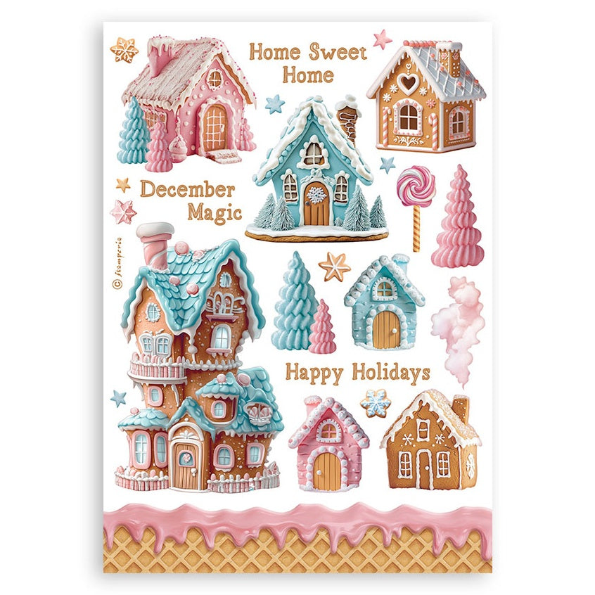 Stamperia CANDY CHRISTMAS 6”X8” Washi Pad