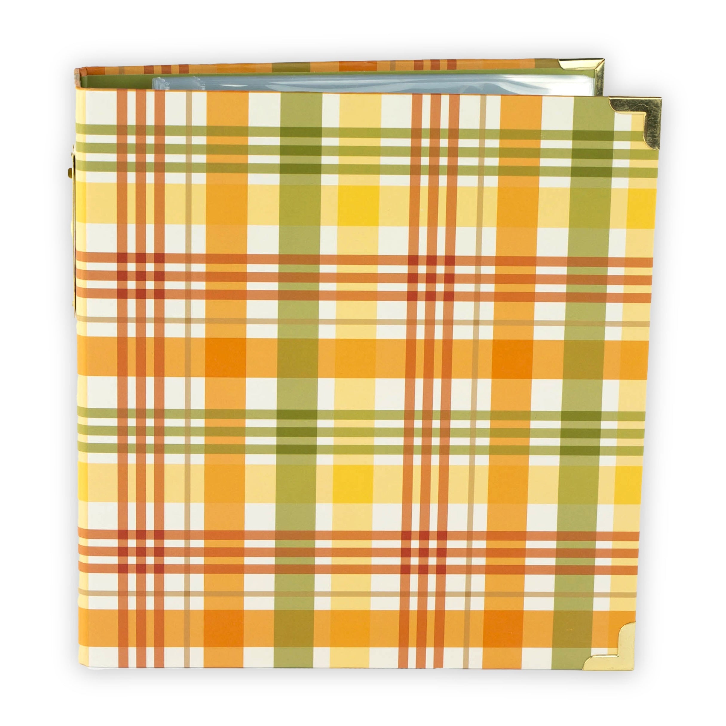 Echo Park Winnie The Pooh THE COLORS OF FALL 6"X8" Plaid Album D-Ring Binder