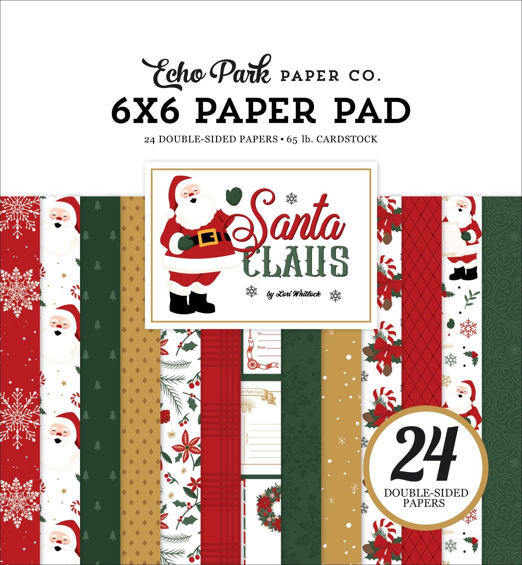 Echo Park SANTA CLAUSE 6"X6" Paper Pad