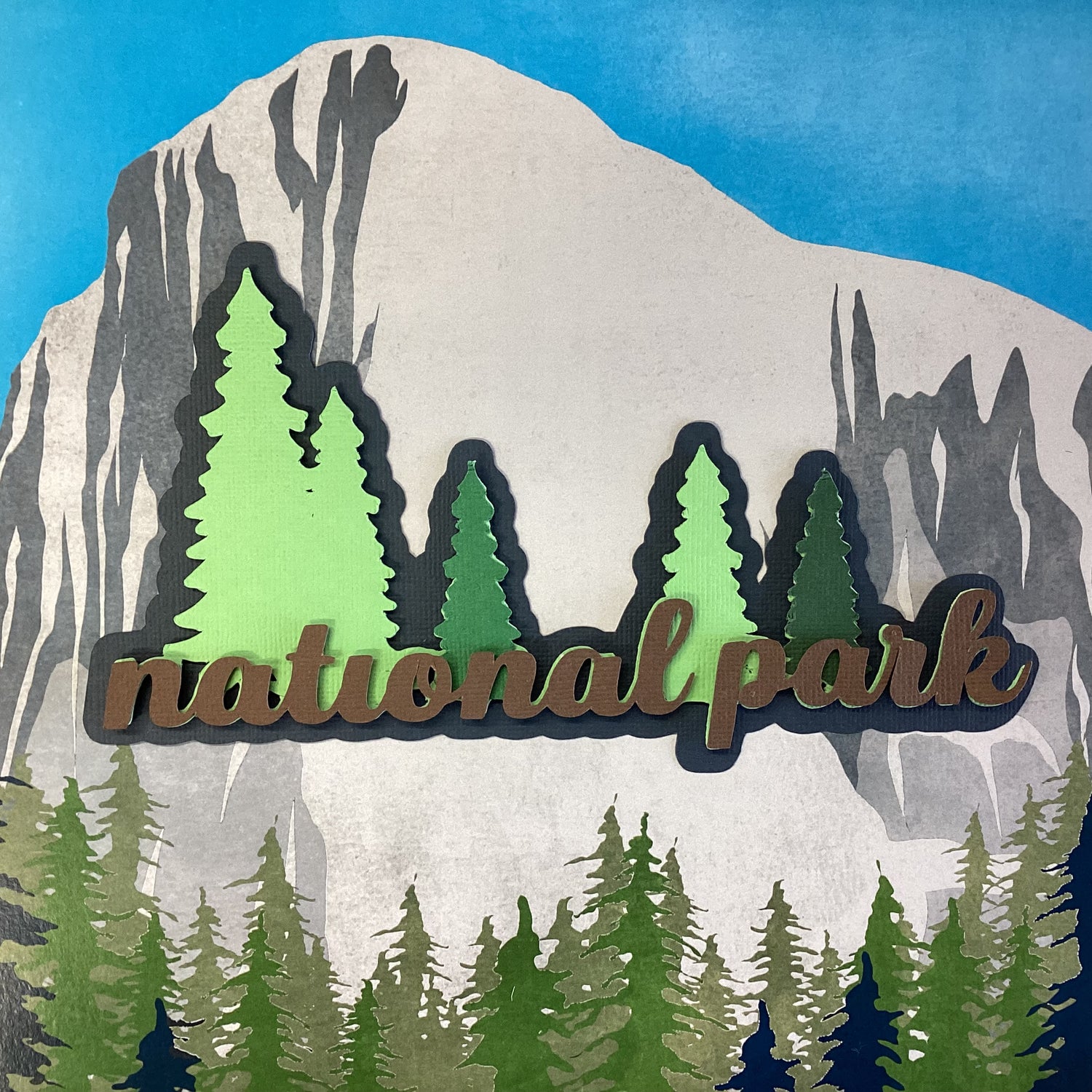 NATIONAL PARK Outdoor Scrapbook Die Cuts