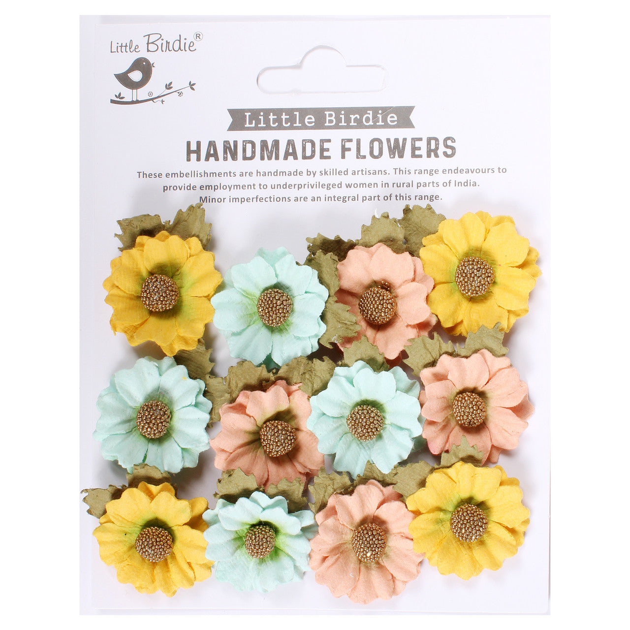 Little Birdie Handmade Flowers MARTINA PASTEL PALETTE 12pc