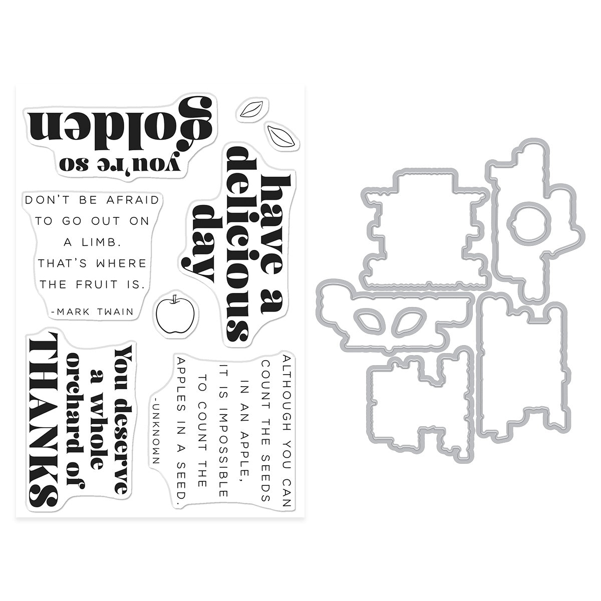 Hero Arts YOU’RE GOLDEN Stamp & Cut Set